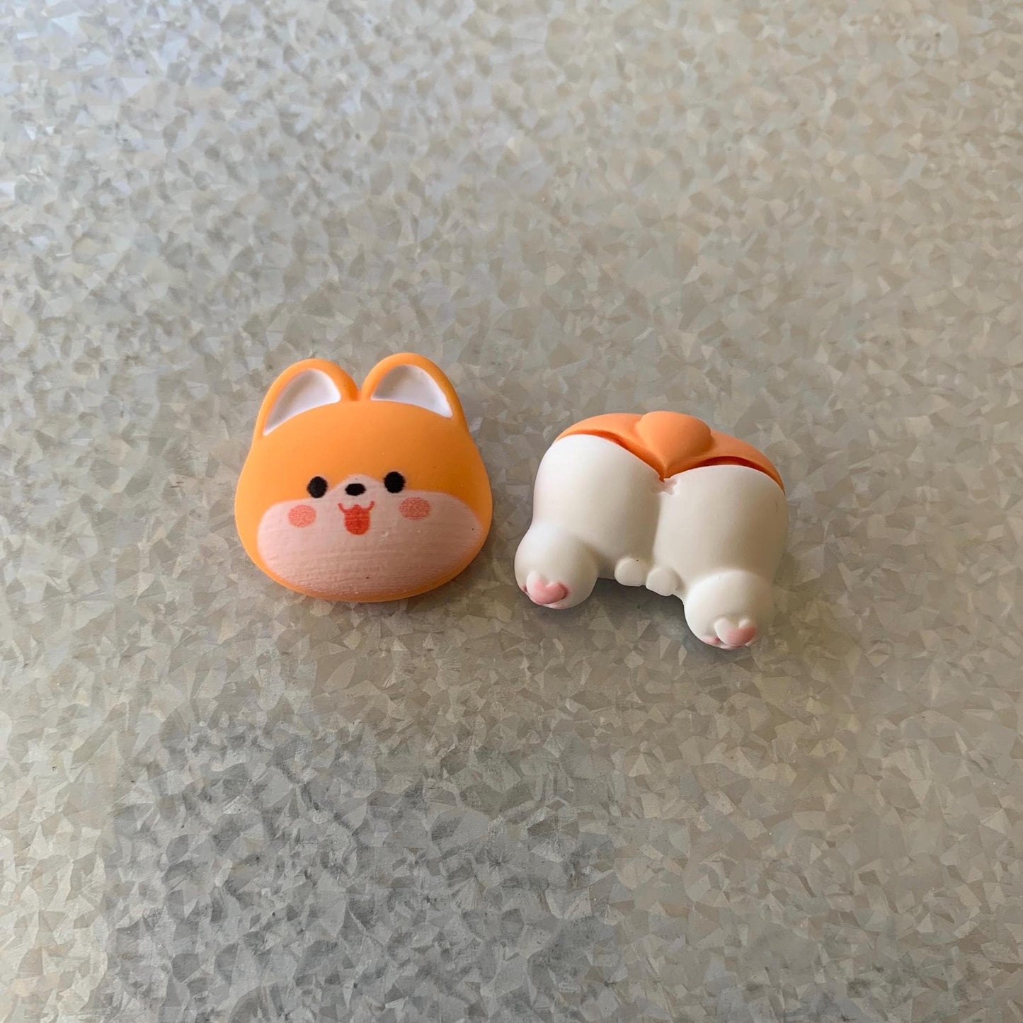 Cat Dog Head Butt Fridge Magnets | 2 Pieces | Colorful Refrigerator Magnets | Cute Small Animal Pet Magnetic Home Kitchen Funny Decor
