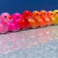 Mini Duck Fridge Magnets | 18 Pieces | Colorful Pastel Refrigerator Magnet Set | Cute Small Bird Magnetic Home Decoration Accessories