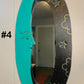 Vintage Celestial Oval Wall Mirror | Green and Black Handpainted Wood Home Decor | Retro Hanging Indonesia Art | Cosmo 80’s 90’s Boho Sun