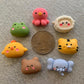 Animal Face Fridge Magnets | 7 Pieces | Colorful Pastel Refrigerator Magnet Set  Small Magnetic Home Decoration Accessories