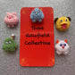 Monster Fridge Magnets | 5 Pieces | Colorful Pastel Refrigerator Magnet Set | Cute Small Alien Magnetic Home Decoration Creature