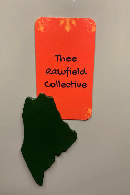 Maine & Lobster Handcrafted Clay Fridge Magnet | One of a Kind | Home Decor | Refrigerator Art | State Souvenir | Cultural Tourist Gifts