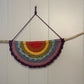 Rainbow Macrame Mandala Handmade Hanging Wall Tapestry | Driftwood | Pride Home Decor
