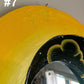 Vintage Celestial Oval Wall Mirror | Yellow and Black Handpainted Wood Home Decor | Retro Hanging Indonesia Art | Cosmo 80’s 90’s Boho Sun